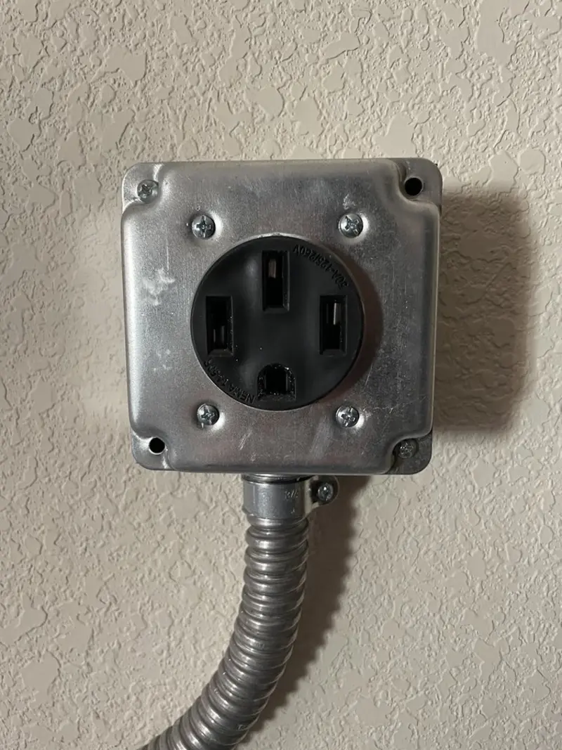 NEMA 14-50 outlet installed for Electrical Panel Upgrade in Carthage